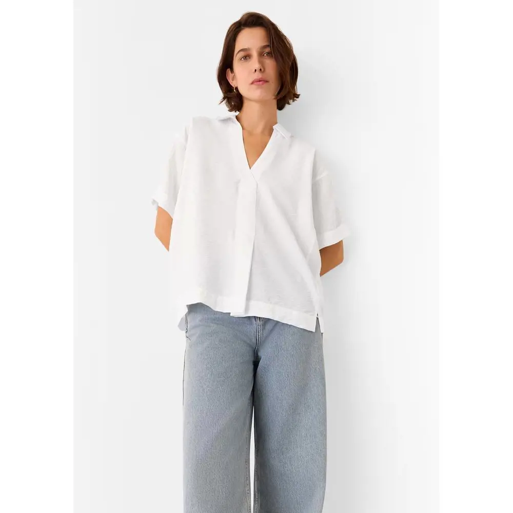 Whistles White Sasha Relaxed Shirt